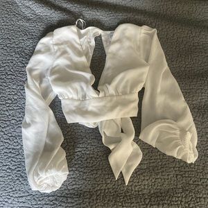 Princess Polly Long Sleeve Crop Top